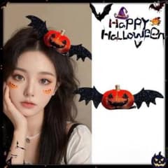 ハロウィン髪飾りカチューシャリボンゴシックスタイル ヘアクリップ コスプレ小物のサムネイル