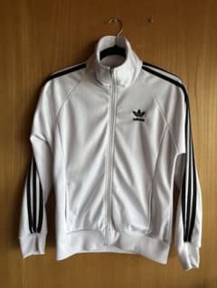 adidas 80年代　ジップアップジャージホワイトトラックジャケット　ジャージのサムネイル
