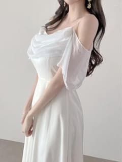 [DHOLIC(디홀릭)]시폰오프숄더 롱 원피스