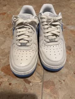 Nike Air Force 1 ホワイト/ブルーのサムネイル