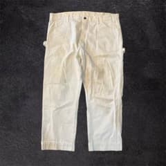 レア】Dickies 白 ペンキ ペインターパンツ ボロ ホワイト - メルカリ