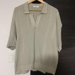 yashiki ヤシキ 23SS ツボミ ニット ポロシャツ - メルカリ