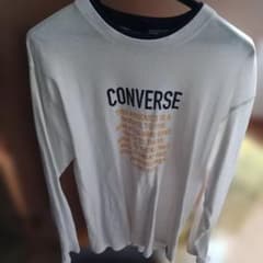 CONVERSE 長袖カットソー ホワイト　ロンTのサムネイル