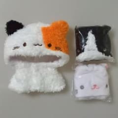ちびぐるみ Chibiぬいのでこれーしょん ねこポンチョ 三毛猫 ハチワレ 白猫