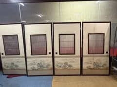 引き取り限定☆古民家 建具 アンティーク 昭和レトロ 木製 ガラス戸 4 