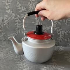 昭和レトロ 銀河アルミ急須 0.7L ステンレス茶こし付き 前川金属工業所