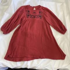 130cm XL ワンピース 刺繍ワンピース コットンワンピース 韓国子供服のサムネイル