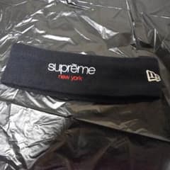だいちろうさん Supreme x New era ネイビー ヘッドバンドのサムネイル