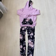 フラワープリントセット ピンクと黒のサムネイル