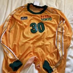 【激レア】asics 帝京高校サッカーユニフォーム カナリア軍団 デッドストック 激レア】asics 帝京高校サッカーユニフォーム カナリア軍団 デッド