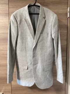 H&M スキニーフィット グレー ビジネスジャケットのサムネイル