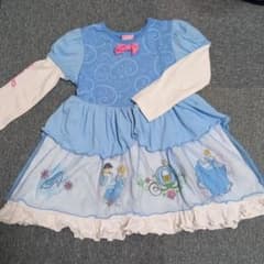 ディズニー プリンセス シンデレラ 長袖 ワンピース 女の子 可愛い 秋 冬 春のサムネイル
