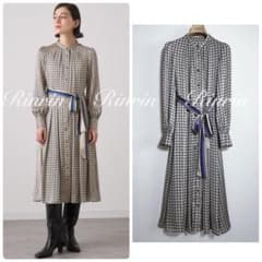 ANAYI ジオメトリックプリントシャツワンピース 36 - メルカリ