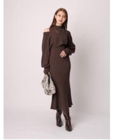 Rirandture ニットアンサンブル クロス４ＷＡＹワンピースＳＥＴのサムネイル