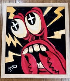 原画　オリジナルpopアート　アクリル絵の具　キャラクターのサムネイル