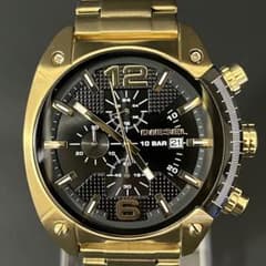 美品/希少】DIESEL DZ4342 Overflow ゴールド クロノ - メルカリ