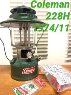 極美品】コールマン：228Hツーマントルランタン（1974年11月製