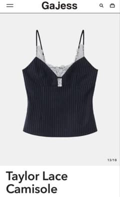 Gajess Taylor Lace Camisole ネイビー キャミソール - メルカリ