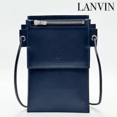 LANVIN ランバン レザー ショルダーバッグ スマホショルダー クロス