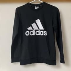 【adidas】 キッズ 黒 トレーナー サイズ150のサムネイル