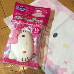 ハローキティフタ付ウエットティッシュ★のサムネイル