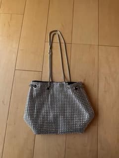 SHEIN ラインストーン ショルダーバッグ シルバーのサムネイル