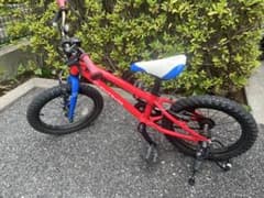 ☆7/22まで送料込☆ヨツバサイクル 16インチ 自転車 レッド - メルカリ