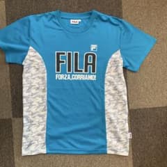 FILA Tシャツ 160 青 迷彩柄のサムネイル