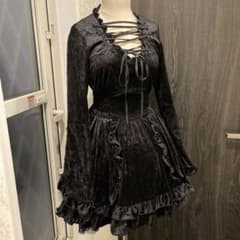 BLACK PEACE NOW ベロア ワンピースのサムネイル
