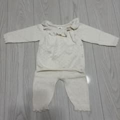 H&M ベビー 100％コットンニット セットアップ 68cm 4-6ヶ月のサムネイル