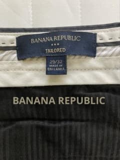 BANANA REPUBLIC TAILORED 29/32 ブラックストライプ