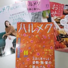 【最新号】ハルメク11月号 別冊2冊と通販ガイド他チラシ類全てのサムネイル