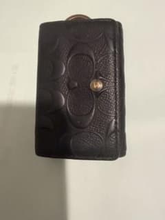 O*U様 黒レザーキーケース coachのサムネイル