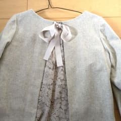 美品　MARIS STELLA グレー　春、秋用 レース長袖トップスのサムネイル
