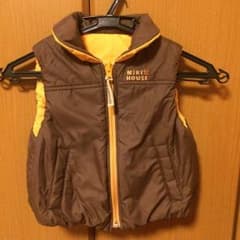 美品 ミキハウス ダウンベスト 90のサムネイル