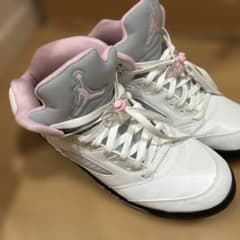 NIKE AIR JORDAN 5 ホワイト ピンク スニーカーのサムネイル