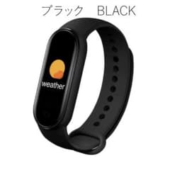 M6 スマートバンド6 シリコンバンド　ブラックのサムネイル