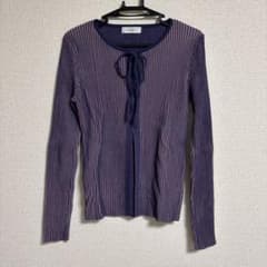 PAGEBOY リブ編み長袖カーディガンのサムネイル