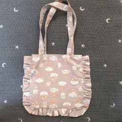 フリル付きトートバッグ ティーカップくまちゃんのサムネイル