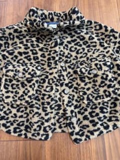 ZARA KIDS レオパード柄 ボアジャケットのサムネイル