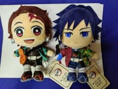 Demon Slayer: Kimetsu no Yaiba Universal Studios Plush Toy Set (2 types) - Giyu Tomioka Tanjirō Kamado