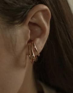 【novice】TRIPLE LINE EAR CUFF イヤーカフ　両耳