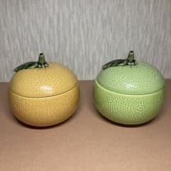 柚子型陶器 蓋付き薬味入•小鉢 - メルカリ