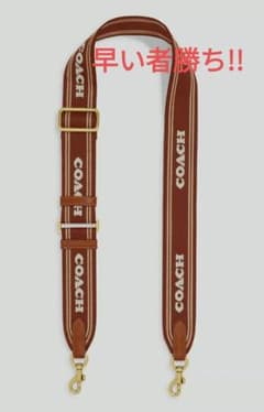 COACH カラーブロック ウェビングストラップ バッグストラップ