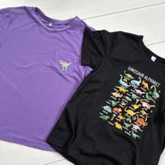 恐竜デザイン Tシャツ 2枚セット 130cmのサムネイル