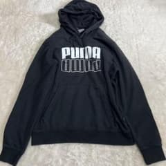 푸마 puma 후디 후드 블랙 로고