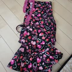 いめいじぇぶ 浴衣ドレス 120cm ハート いちご柄のサムネイル