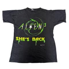 ビンテージ フランス製 90s エイリアン3 映画 ホラー ムービー Tシャツ 