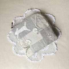 ミナペルホネン ハンドメイド パッチワーク×tambourine L字ポーチ