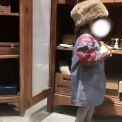 ZARA KIDS デニム調刺繍バルーンスリーブ　ワンピース140cmのサムネイル
